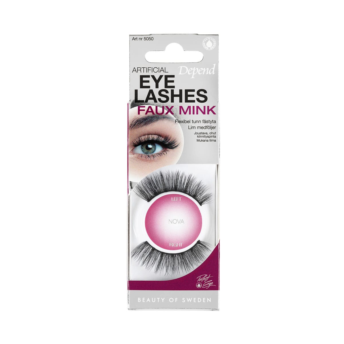Depend Cosmetic Faux Mink Artificial Eyelashes Nova