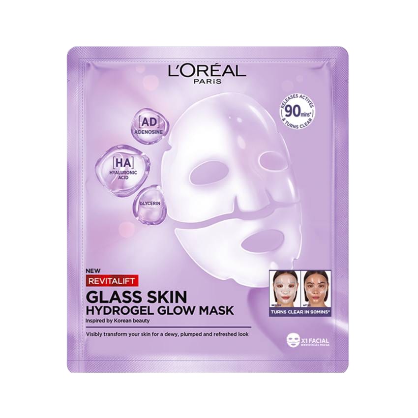 L'Oréal Paris Revitalift Filler Glass Skin Hydrogel Sheet Mask