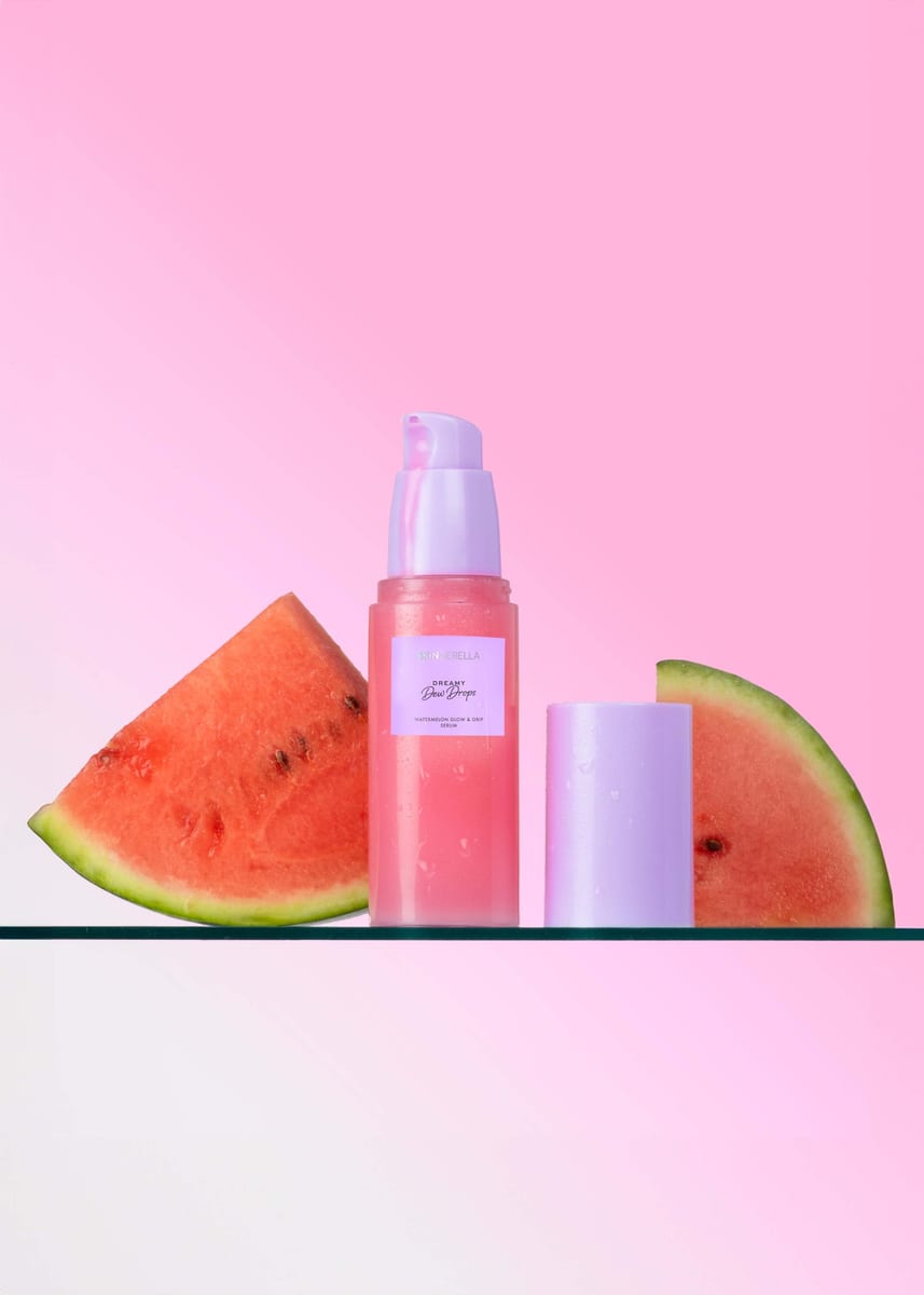 GlossGods Dreamy Dew Drops Watermelon Glow and Grip Serum