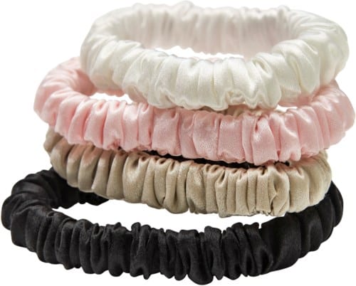 Lenoites Mulberry Silk Skinny Scrunchies