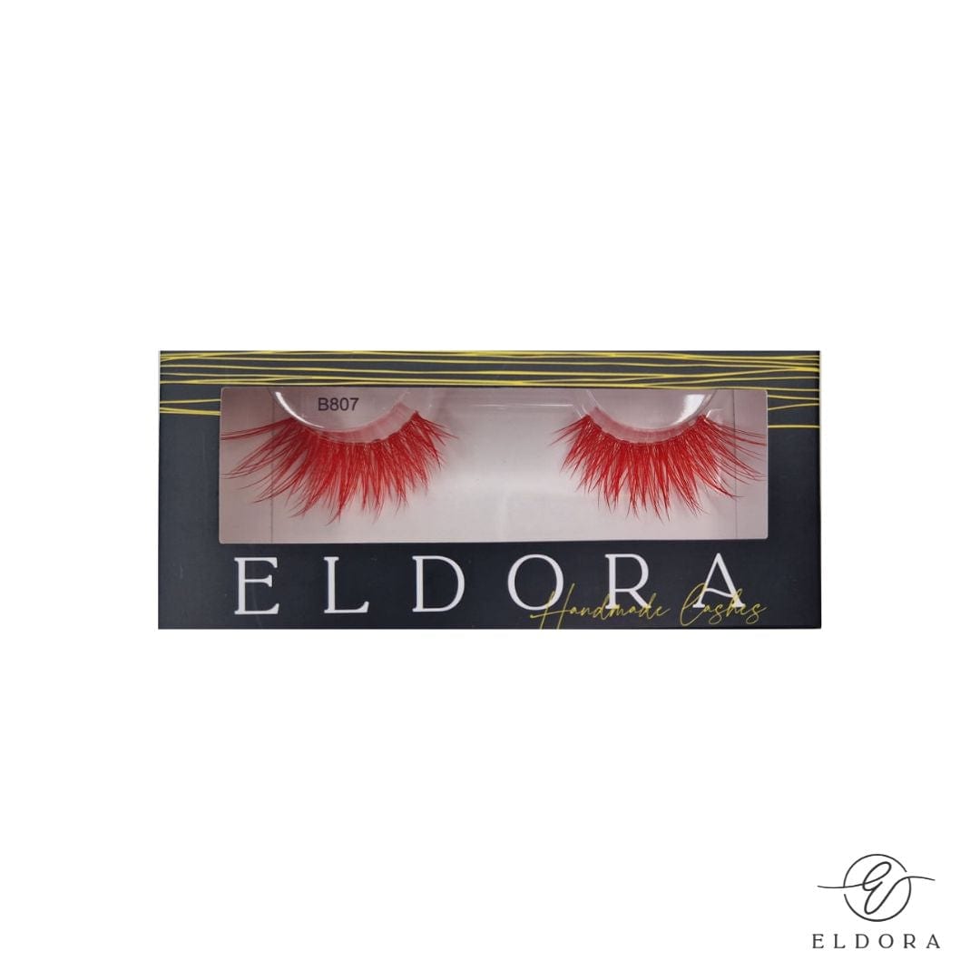 Eldora B807 Red Creative False Eyelashes