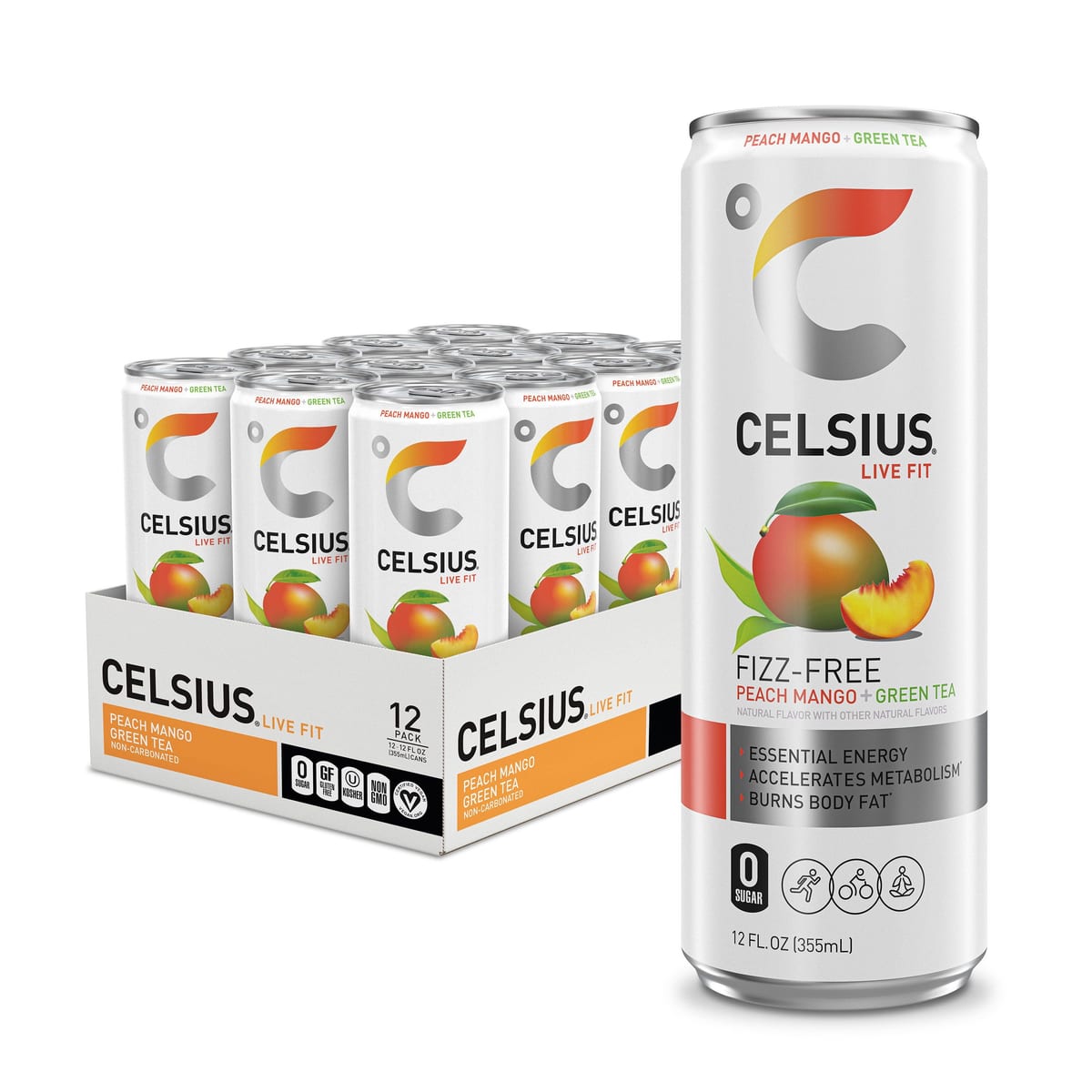 CELSIUS Peach Mango Green Tea