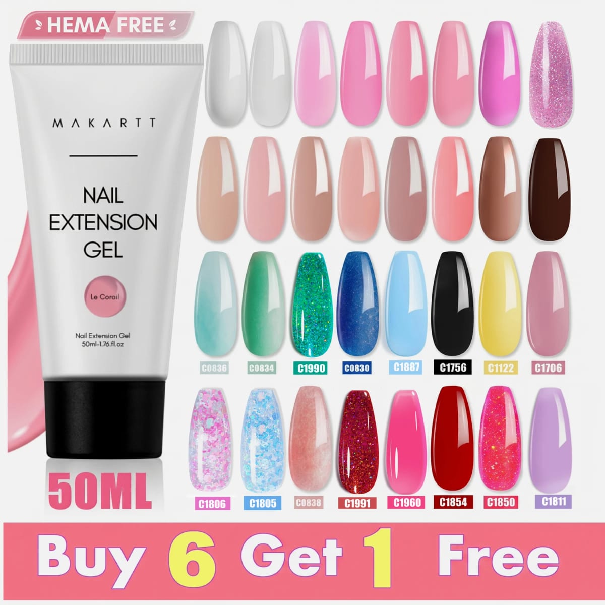 Makartt P-22 Poly Nail Extension Gel Kit