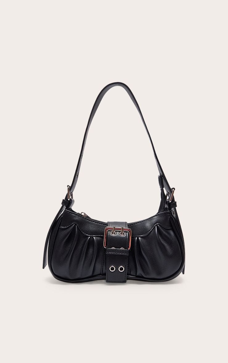 PrettyLittleThing PU Eyelet Buckle Shoulder Bag
