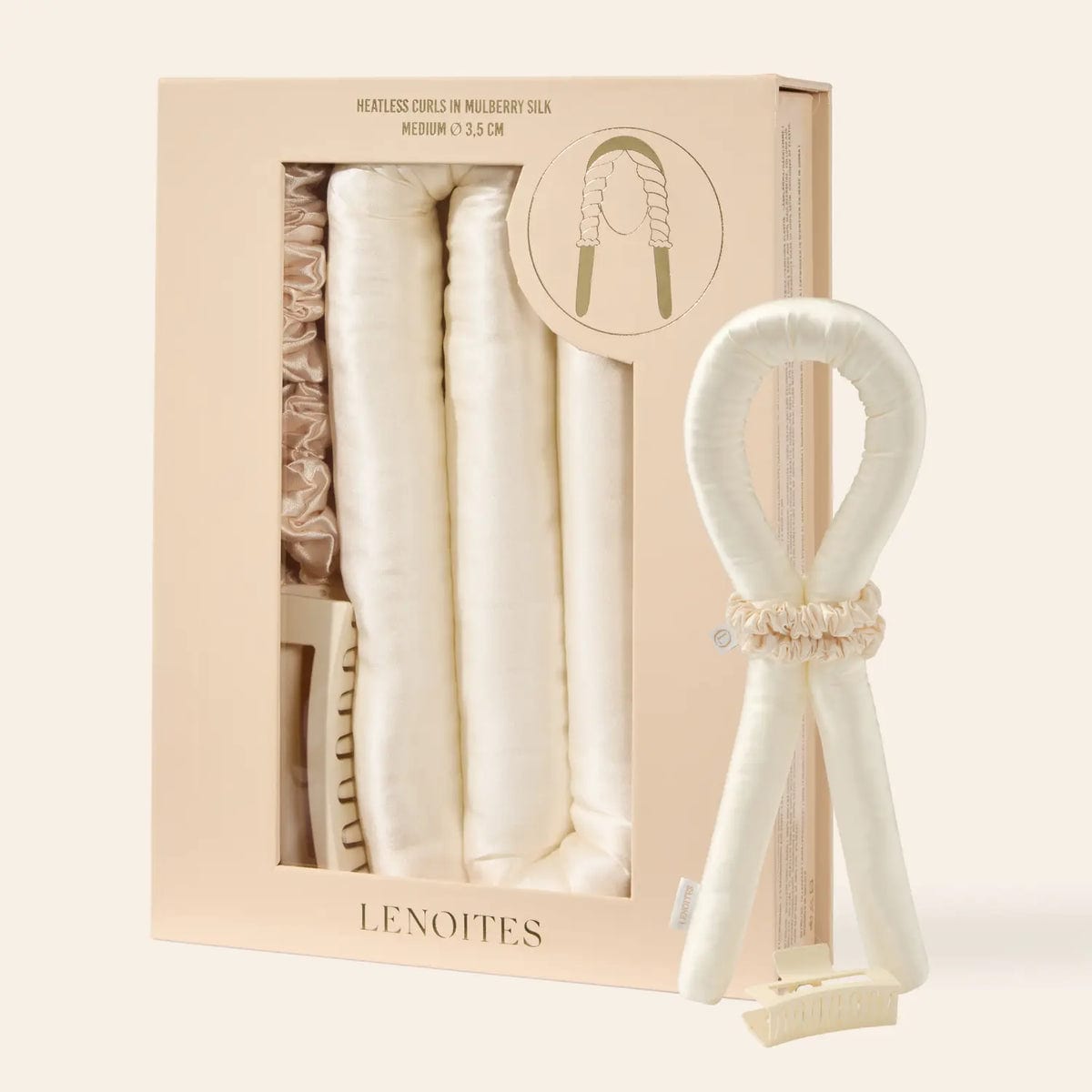 Lenoites Heatless Curls in Mulberry Silk