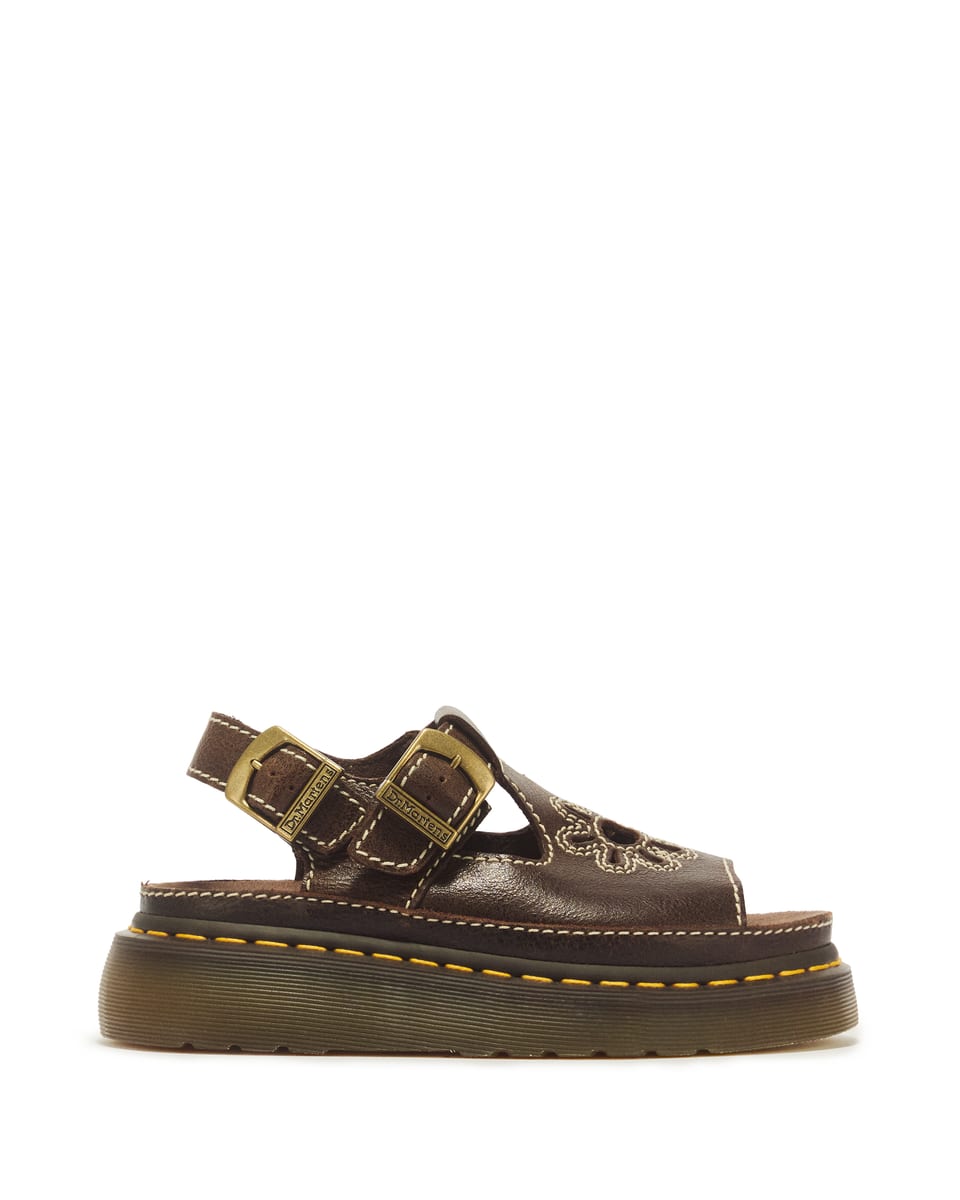 Dr. Martens Dunnet Flower Full Grain Leather Sandals