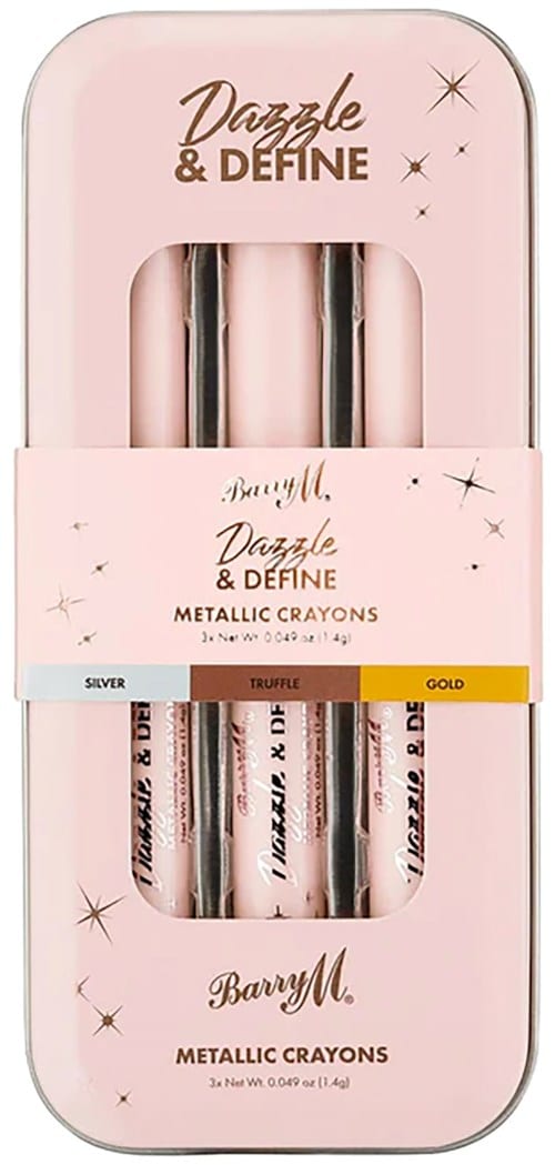 Barry M Dazzle & Define Metallic Crayons