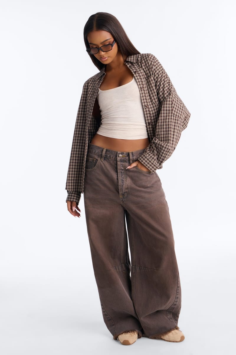 Fashion Nova Ciao Cici Barrel Leg Jeans