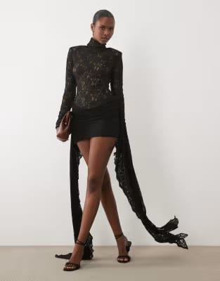 The Dolls House Kiki Lace High Neck Drape