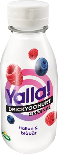 Yalla! Drickyoghurt Hallon Blåbär
