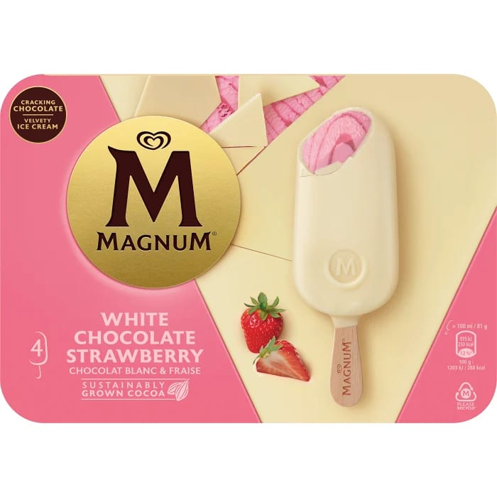 Magnum White Chocolate & Strawberry