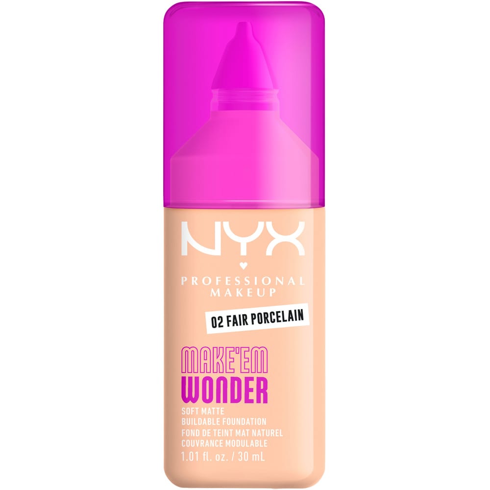 NYX Professional Makeup Make ’Em Wonder Soft Matte Buildable Foundation