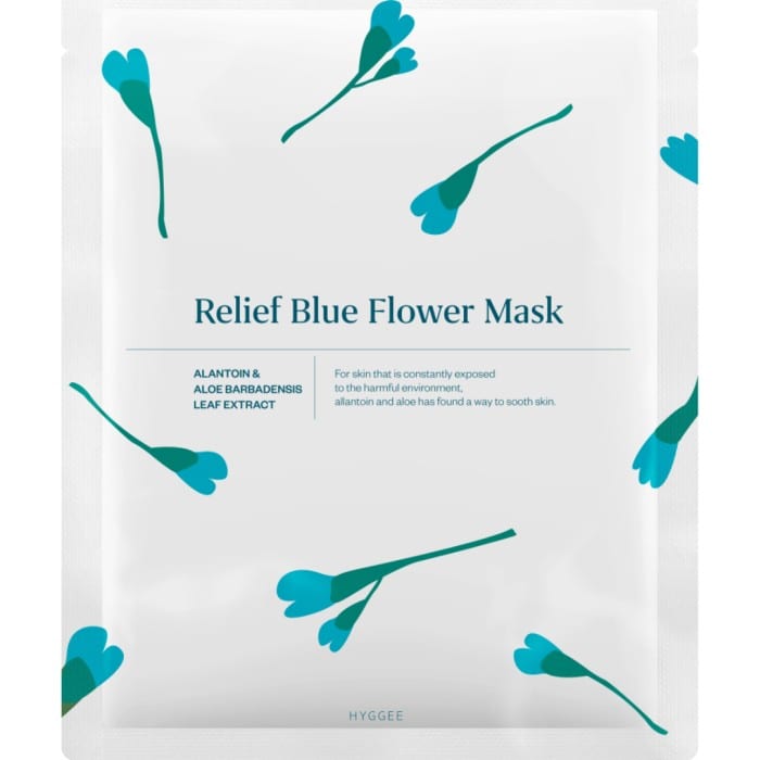 HYGGEE Relief Blue Flower Mask