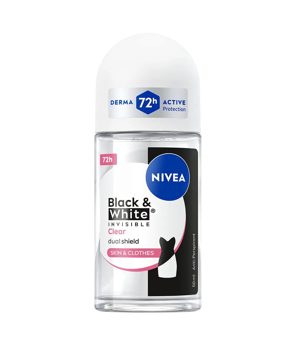 NIVEA Black & White Invisible Clear Roll-On