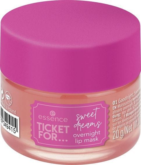 essence TICKET FOR… sweet dreams overnight lip mask