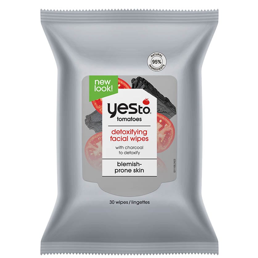 Yes To Tomatoes Clear Skin Detoxifying Charcoal Facial Wipes