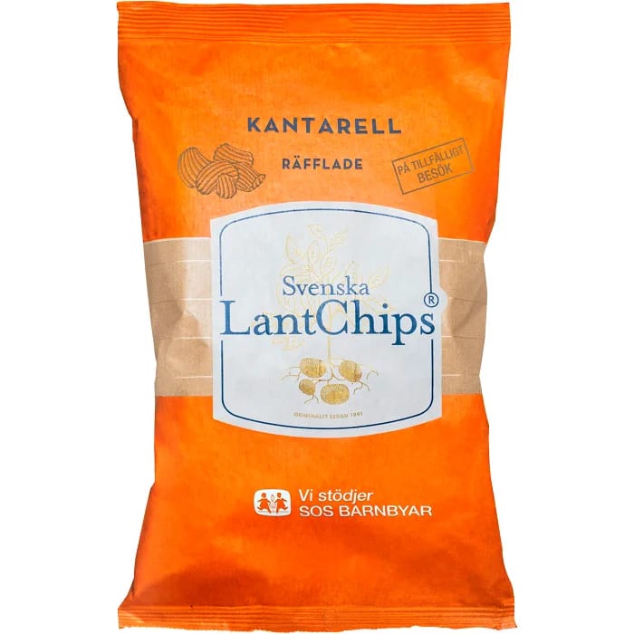 Svenska LantChips Kantarell Räfflade