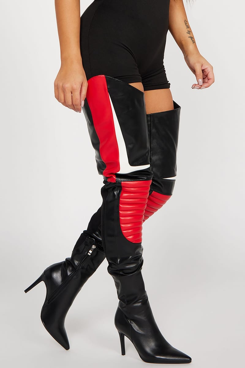 Fashion Nova Need For Speed Over The Knee Heeled Boots