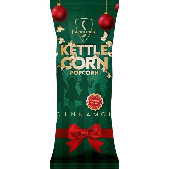 Sundlings Kettle Corn Popcorn Cinnamon (Christmas Edition)