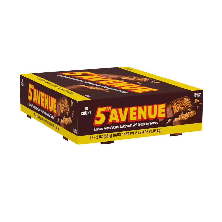 5th Avenue Crunchy Peanut Butter in Chocolate Candy Bars