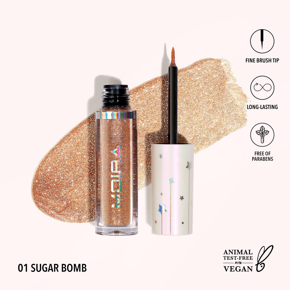 MOIRA Cosmetics Glitter Glitter Liner