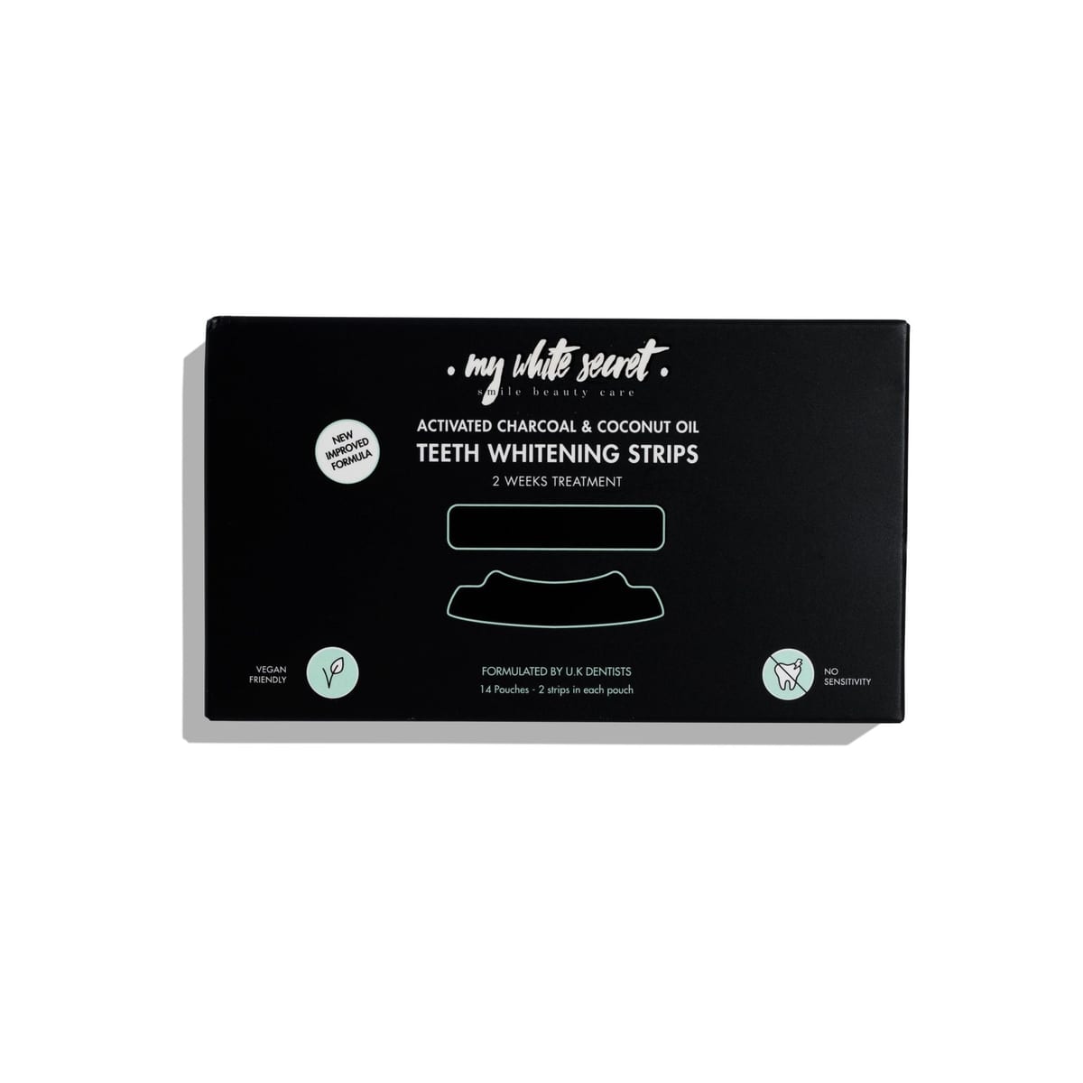 My White Secret Activated Charcoal & Coconut Oil Teeth Whitening Strips