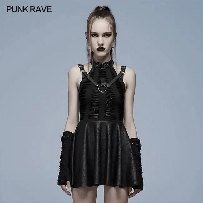 PunkRave Dear Diary Spider Patterned Mesh Dress