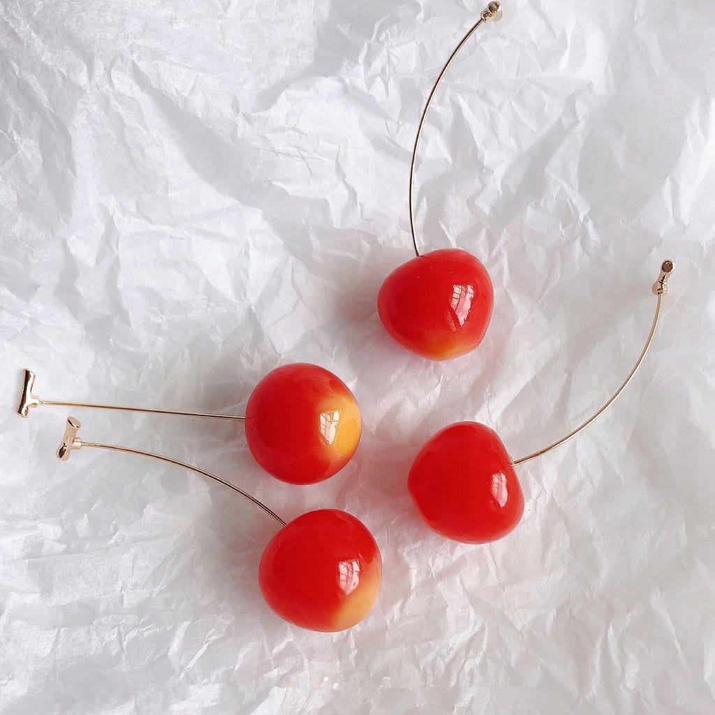 Youvimi Cherry Cos Simulation Earrings