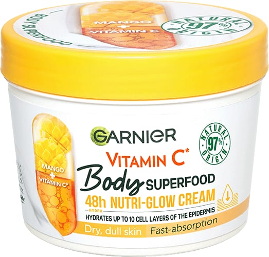 Garnier Body Superfood Vitamin C & Mango 48H Nutri-Glow Cream