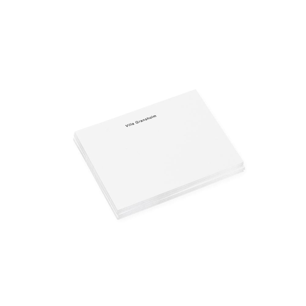 Bookbinders Design Korrespondenskort med prägling, Vit