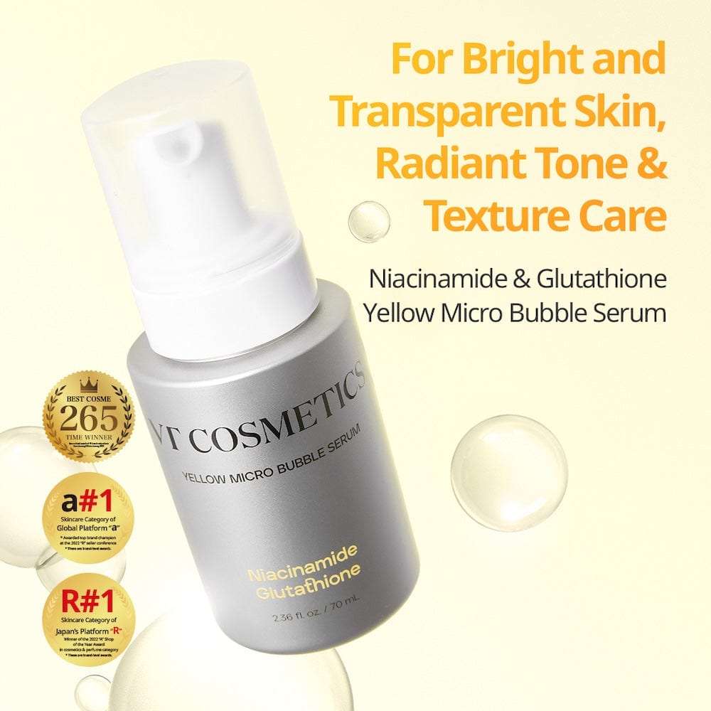 VT Cosmetics Niacinamide Glutathione Yellow Micro Bubble Serum