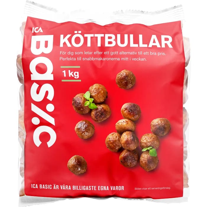 ICA Basic Köttbullar