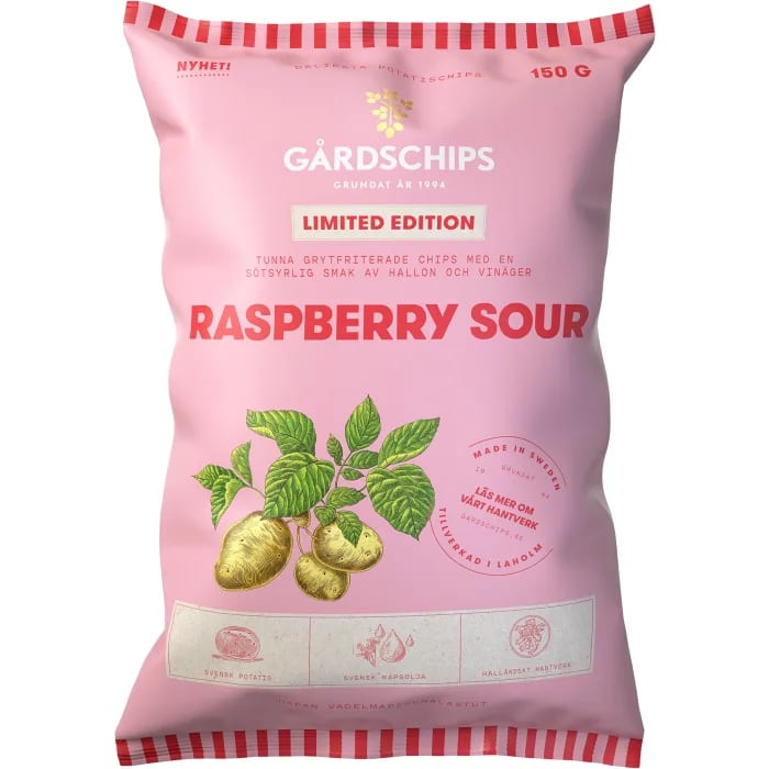 Gårdschips Raspberry Sour