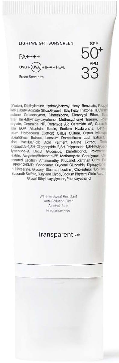 Transparent Lab Lightweight Sunscreen SPF50+