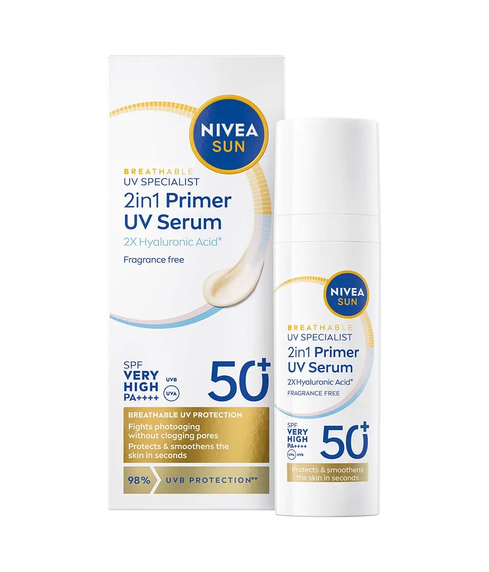 NIVEA Sun 2 in 1 Primer Daily UV Serum SPF 50+