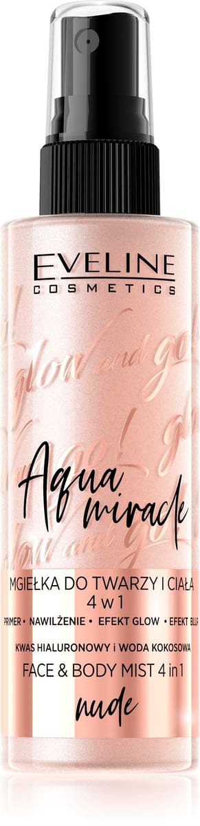 Eveline Cosmetics Glow & Go Aqua Miracle Face Mist 4in1