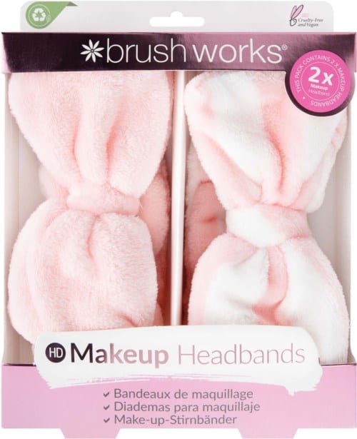 Brushworks Makeup Headbands 2 Pack