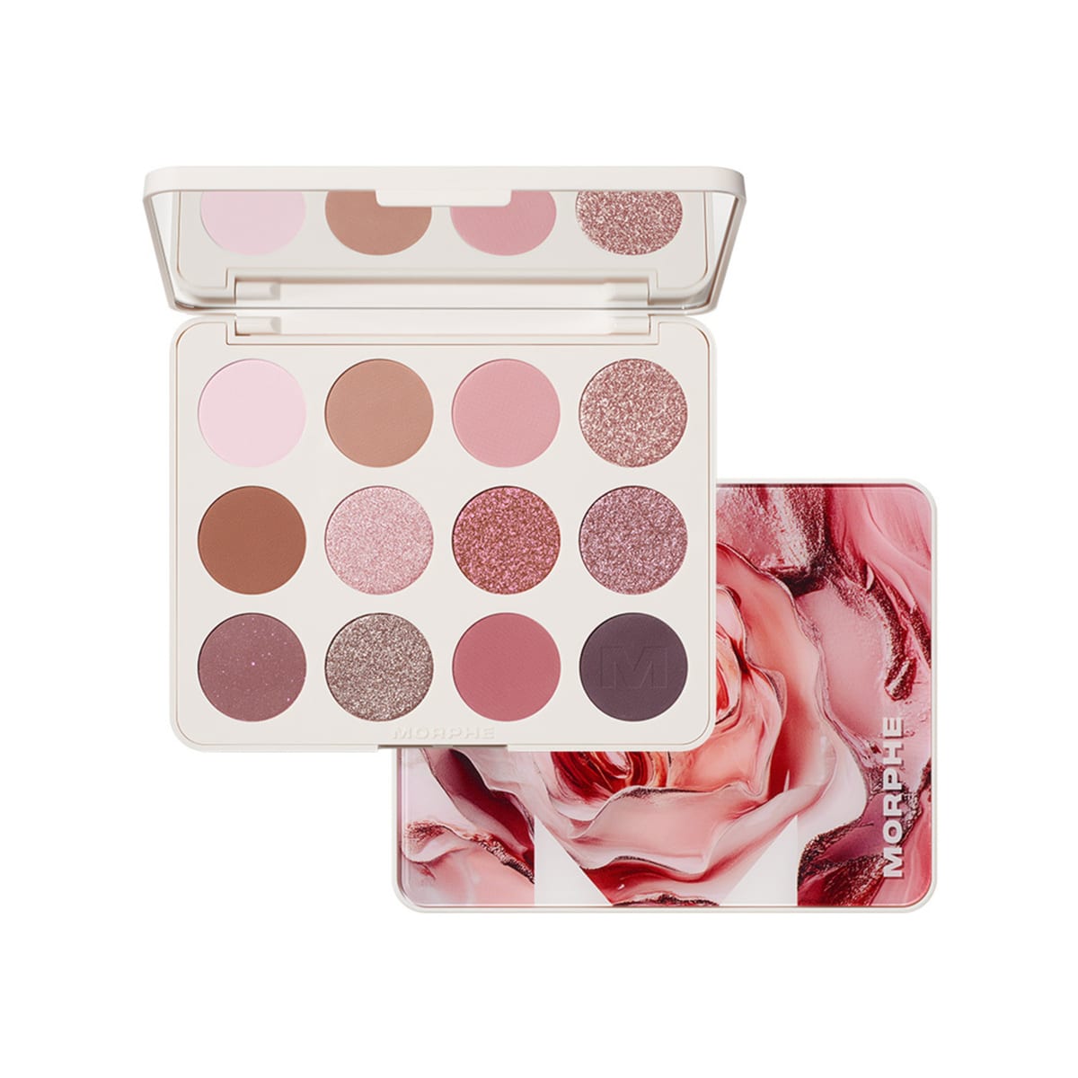 Morphe 12-Pan Eyeshadow Palette - Rose Frequency