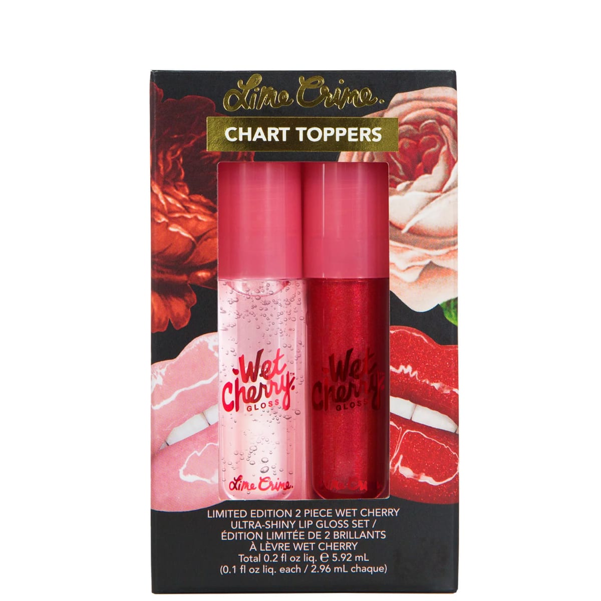 Lime Crime Chart Toppers Wet Cherry Set