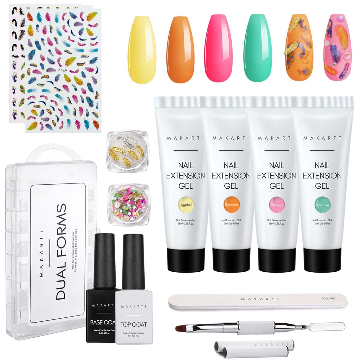 Makartt Birds of Paradise Nail Extension Gel Kit