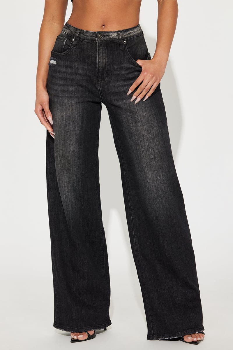 Fashion Nova Astrid Wide Leg Baggy Jean
