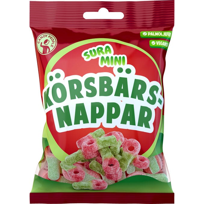Candy People Sura Mini Körsbärsnappar