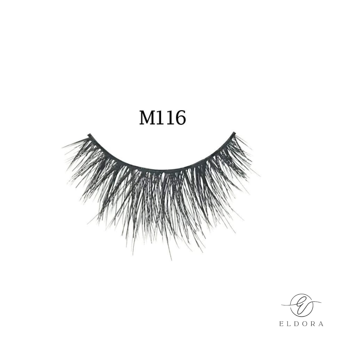 Eldora M116 Human Hair Multi Layered False Lashes
