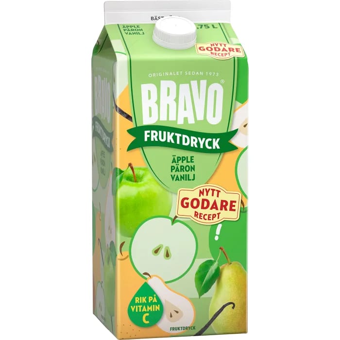 Bravo Fruktdryck Äpple Päron Vanilj