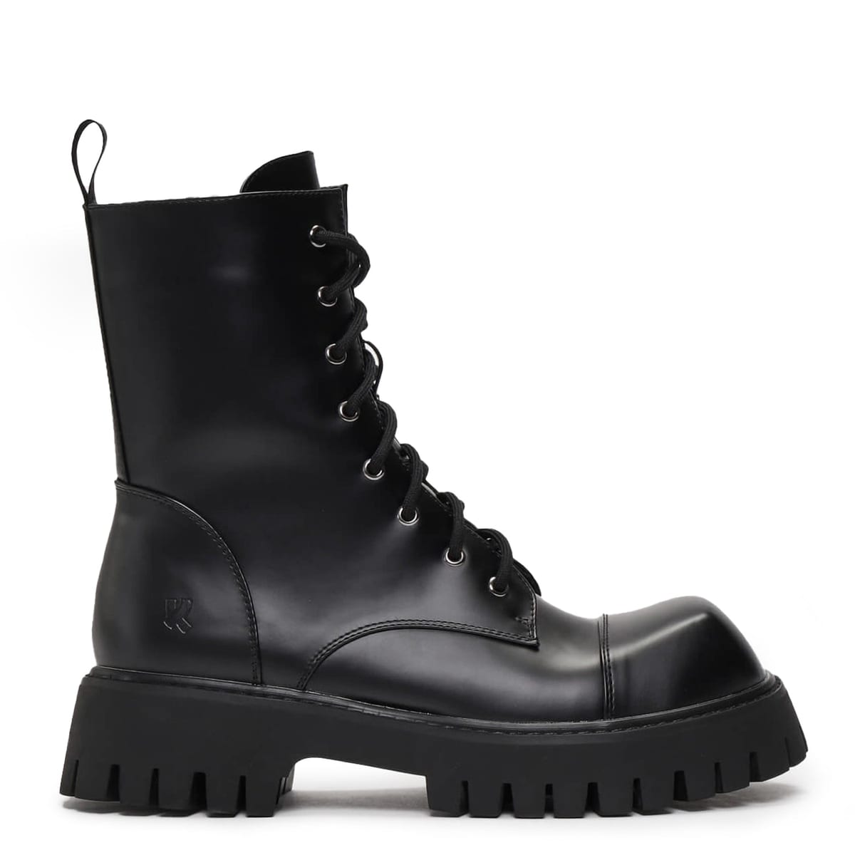 Koi Footwear Gimli Men's Black Square Toe Lace Up Boots