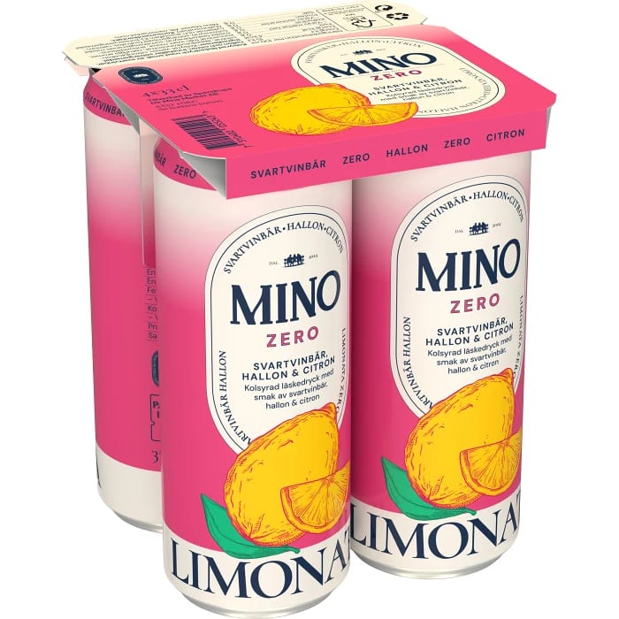 MINO Zero Hallon Svartvinbär Soda