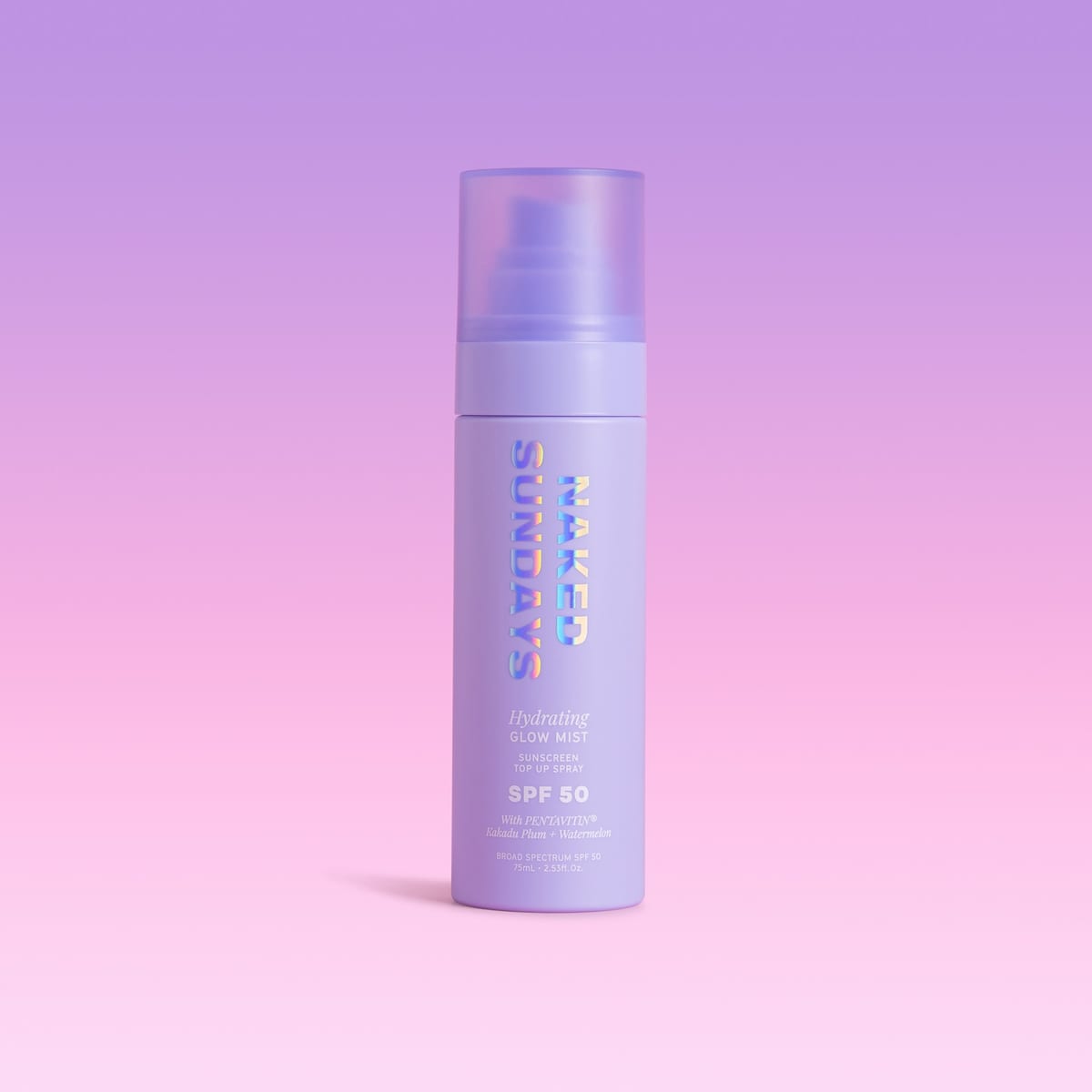Naked Sundays Hydrating Glow Mist Setting Spray SPF50 with Pentavitin®️
