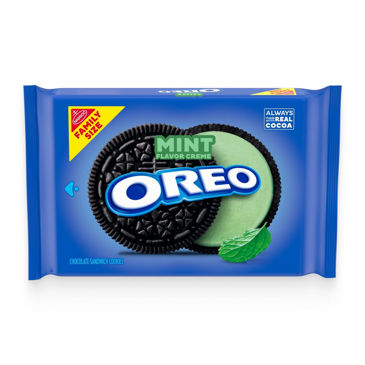 Oreo Mint Creme Chocolate Sandwich Cookies