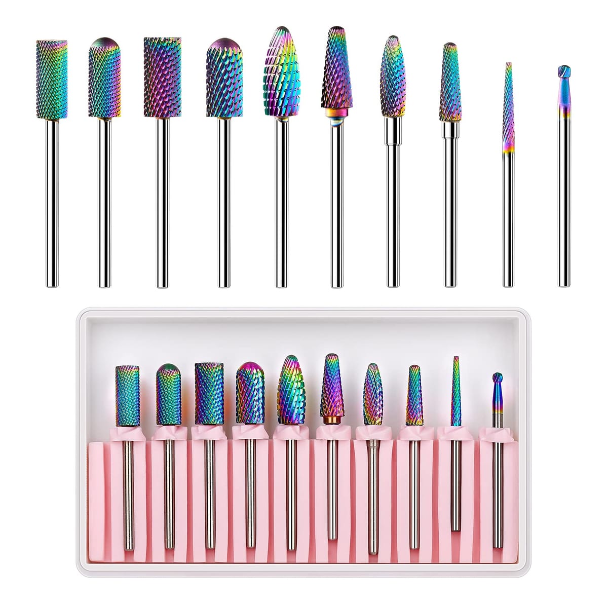 Makartt Tungsten Carbide Nail Drill Bits Set