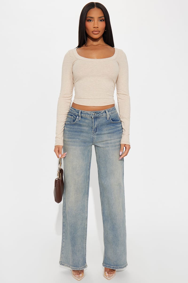 Fashion Nova Talk To The Hand Low Rise 90’s Jeans